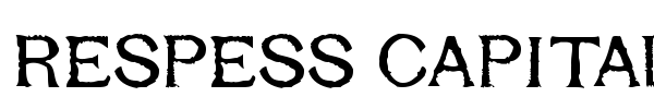 Respess Capitals font preview
